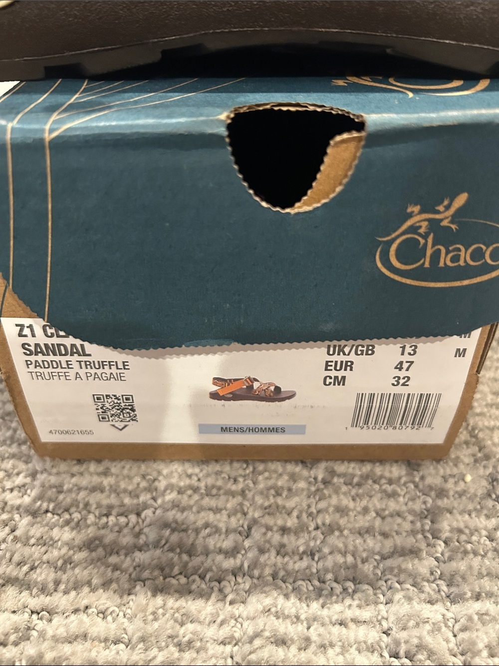 Chaco Men's Z/1 Adjustable Strap Classic Sandal 14 - Picture 4 of 7